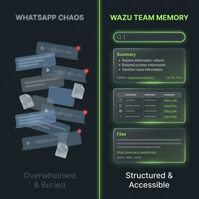 WhatsApp Chaos vs Team Memory